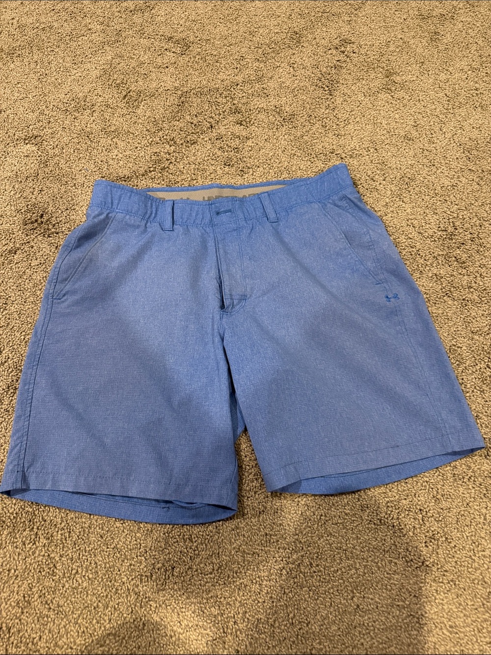 Under Armour Blue Flat Front Performance Shorts